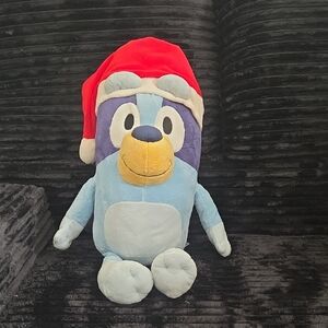 Holiday Blue and Red Stuffed Animal